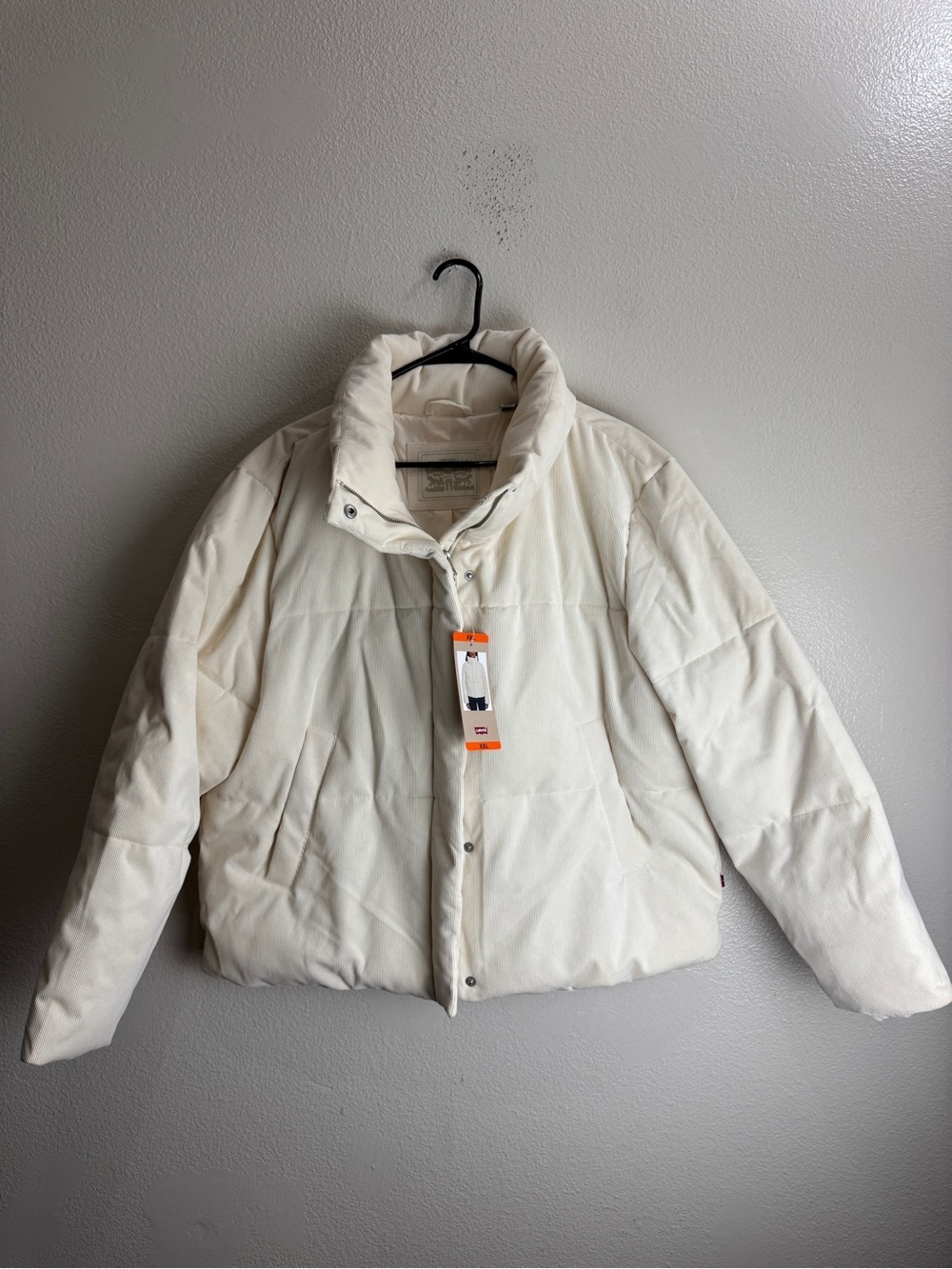 Levis Corduroy Puffer Jacket Size XXL Womens